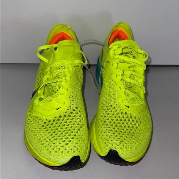 Nike ZoomX Vaporfly 3 DV4130-700 Women’s Volt/Scream Green/Black Sneakers Size 7 - Picture 2 of 9